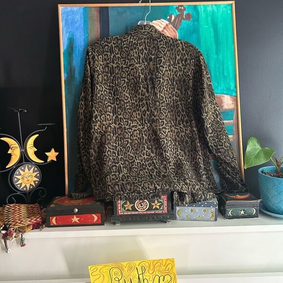 Y2K Leopard Print Blouse Small - Picture 11 of 14